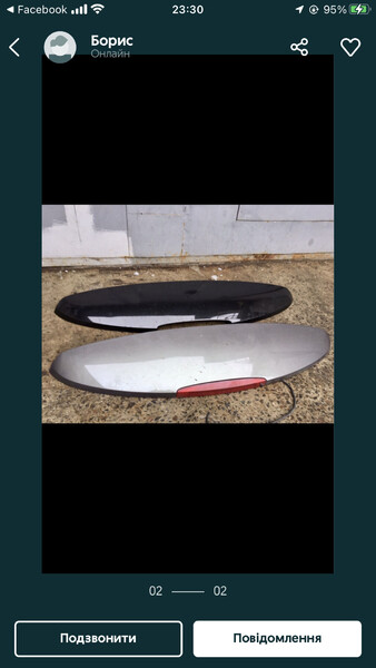 Спойлер кришки багажника Renault Megane 2  2004 универсал 1.9 Дизель Ворохта