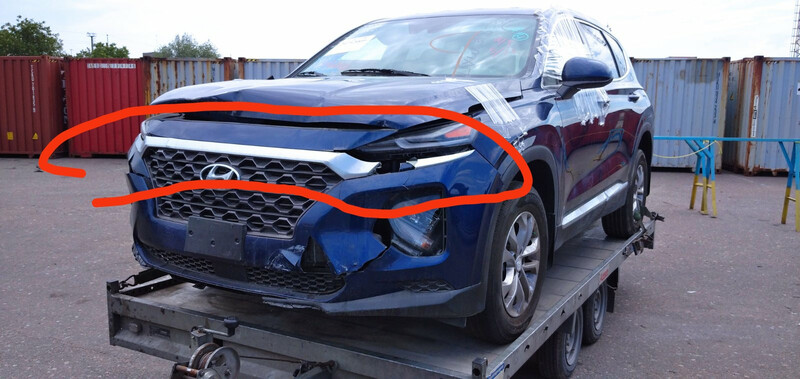 Накладка бампера Hyundai Santa FE  2020 2.4 Бензин Киев
