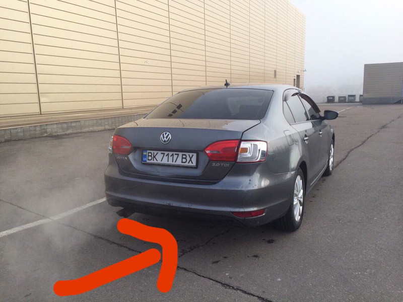 Губа заднего бампера Volkswagen Jetta 6 2013 г.  2.0 л дизель Ровно