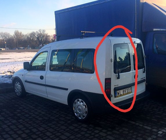 Дверь задняя левая под стекло или со стеклом Opel Combo  2004 1.7 Дизель Ровно