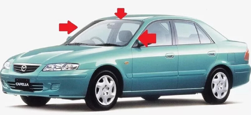 Молдінг лобового скла Mazda 626  2001 Днепр