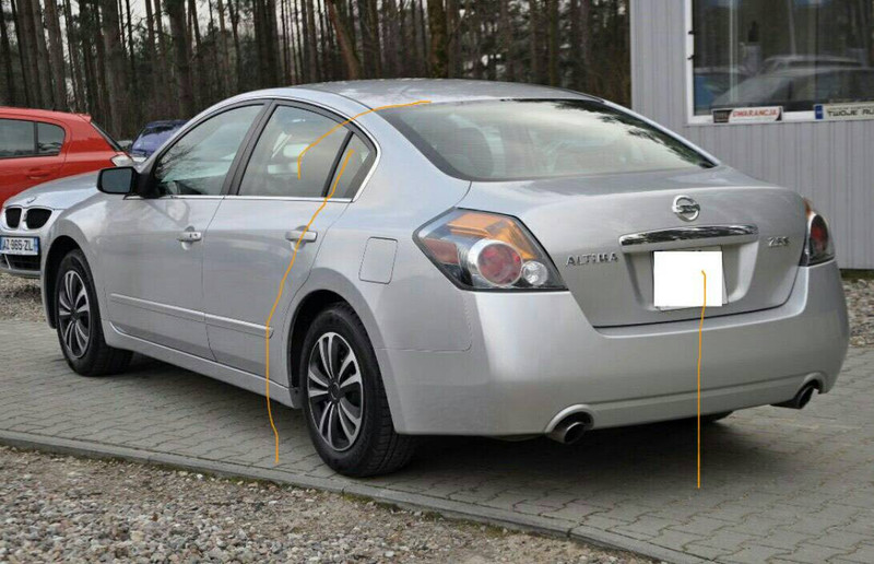 Чверть кузова задня ліва Nissan Altima  2012 2.5 Бензин 