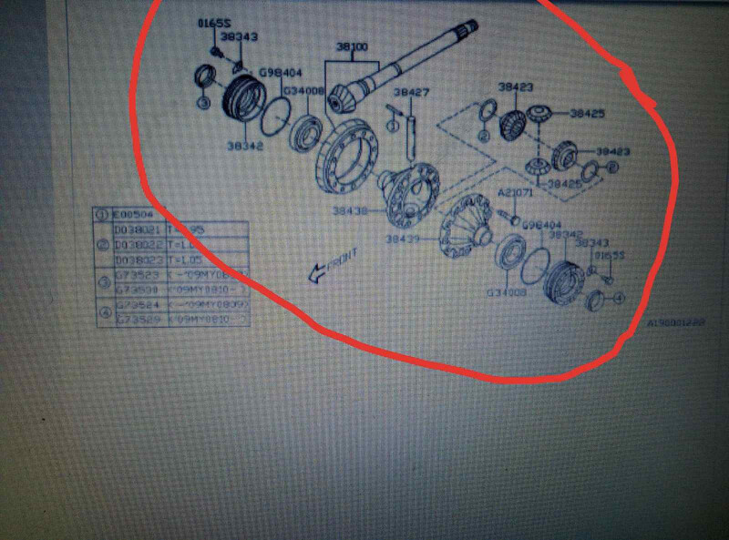 Передний диференциал Subaru Forester SH  2009 хетчбек 2.5 Бензин 