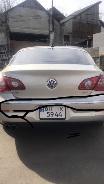 Задние хром молдинги Volkswagen Passat CC  2011 2.0 Бензин Киев