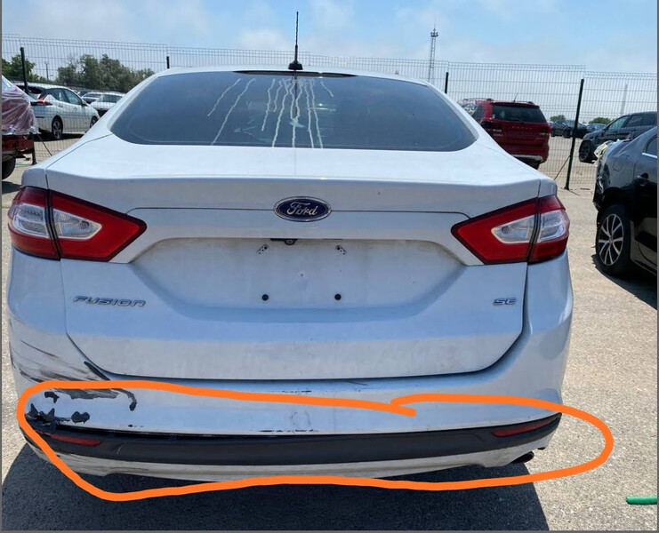 Накладка бампера Ford Fusion 2014 г.  2.5 л бензин Энергодар
