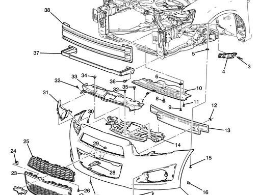 Крепление бампера и крыла Chevrolet Aveo SONNIC T300 2015 1.8 Бензин Одесса