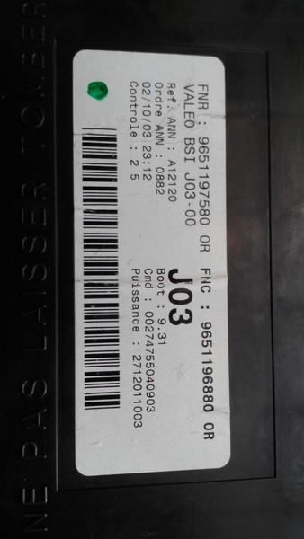 Интеллектуальный коммутационный блок Peugeot 307  2004 2.0 Бензин Михайловка