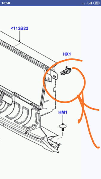 Кліпса тримач радіатлра Land Rover Freelander 2011 г.  2.2 л дизель Сумы