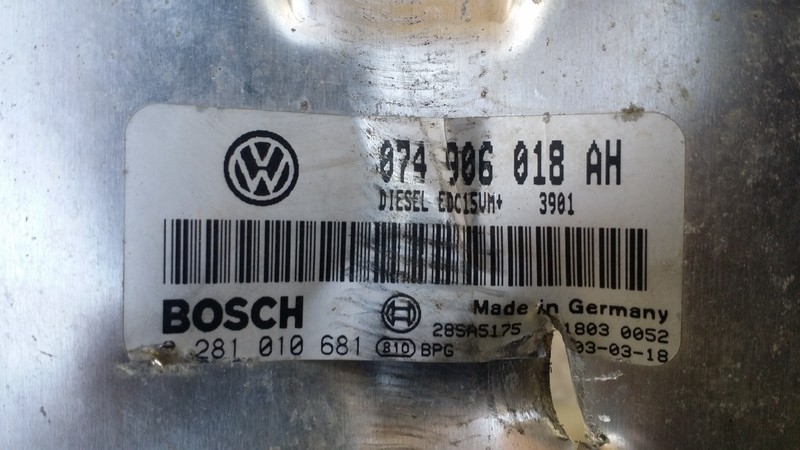 Мозги 074 906 018 ah Volkswagen T4 (Transporter) 2003 г.  2.5 л дизель Золотоноша