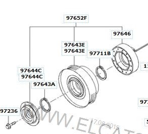 Компрессор 97701-2E200   Hyundai Santa FE, Hyundai Tucson, Kia Sportage