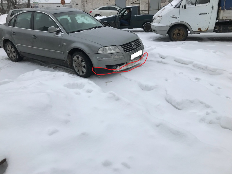 Спойлер бампера 3B0 805 903F B41   Volkswagen Passat