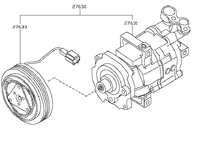 Компрессор кондиционера 92600-1DB0A   Nissan Qashqai