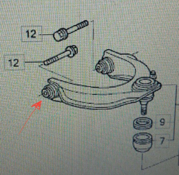 Сайлентблок верхнього важеля Honda Accord USA купе 2003 р.  3.0 л бензин Київ