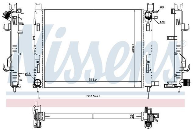Радиатор Dacia Logan 777 2012 г.  1.5 л дизель Львов