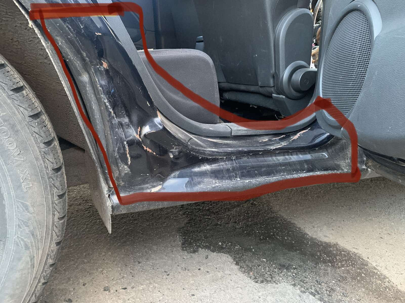 Порог кузова Dodge Caliber 2007 г.  Ковель