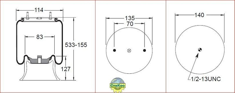 Пневморессора DAF FT  2001 Луцк