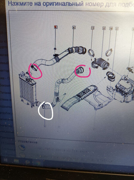 Кольца патрубков интеркуллера Renault Talisman K9K646 универсал 2016 г.  1.5 л дизель Киев