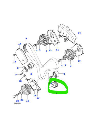 Шестерня грм колінвулу Land Rover Freelander 2005 г.  2.5 л бензин Вараш