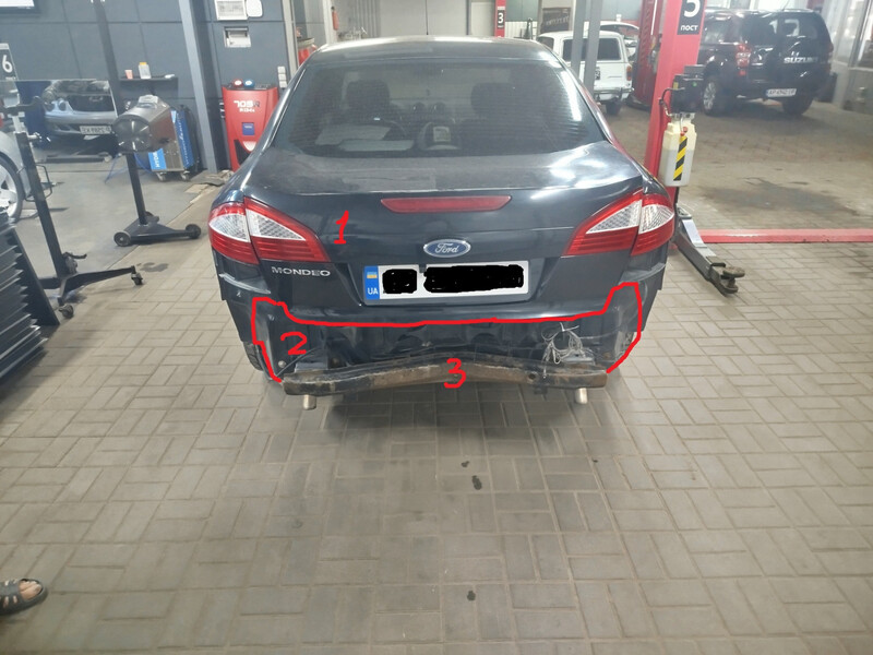 Задня панель кузова Ford Mondeo 4  2008 