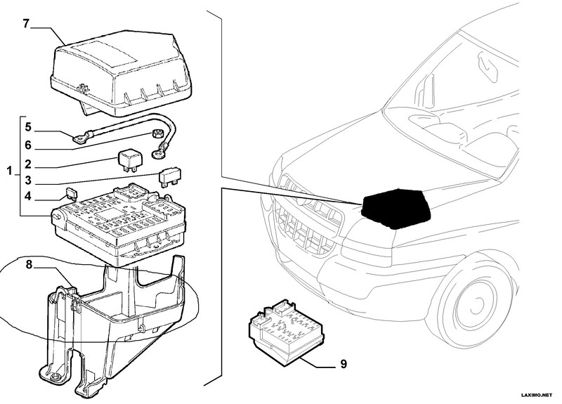 Корпус предохранителей 46789257   Fiat Doblo