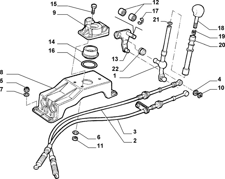 Механизм выбора передач Lancia Kappa 2000 г.  2.4 л дизель Киев