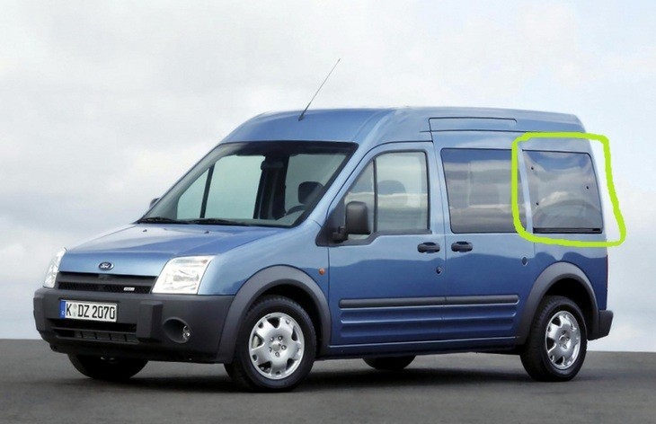 Боковые задние стекла (жабра) Ford Tourneo Connect  2008 1.8 Дизель Луцк