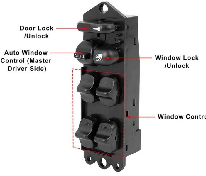 Блок кнопок стеклоподъемника Nissan Sunny B14  1995 1.6 Бензин Одесса