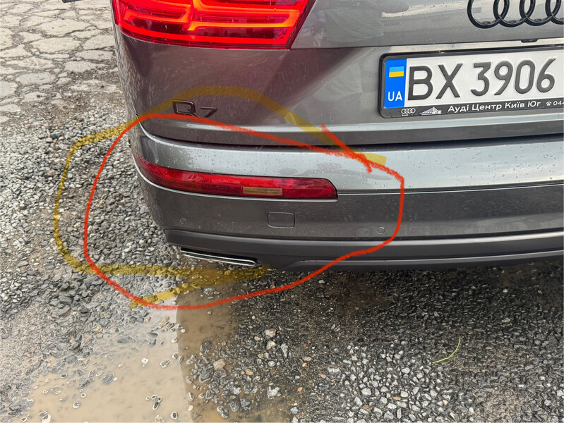 Фанарь в бампер задній лівий европа Audi Q7  2017 3.0 Дизель Хмельницкий