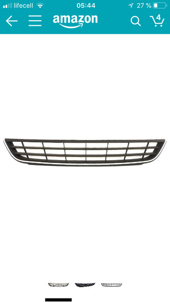 Решітка бампера с хромом Volkswagen Jetta 6 2012 г.  2.5 л бензин Киев