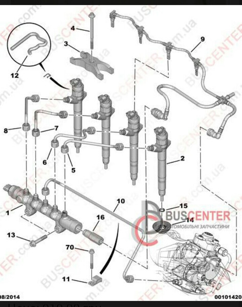 Топливная трубка Peugeot Boxer  2007 2.2 Дизель Львов