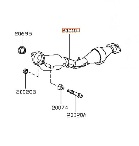Каталізатор Nissan Tiida 1.6 2007 1.6 Бензин 