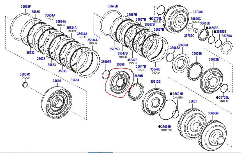 Поршень АКПП Toyota Highlander  2012 