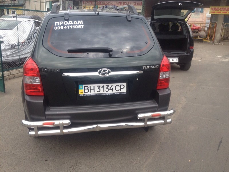 Задний тюнинг труба защита бампера Hyundai Tucson  2007 2.5 Бензин Одесса