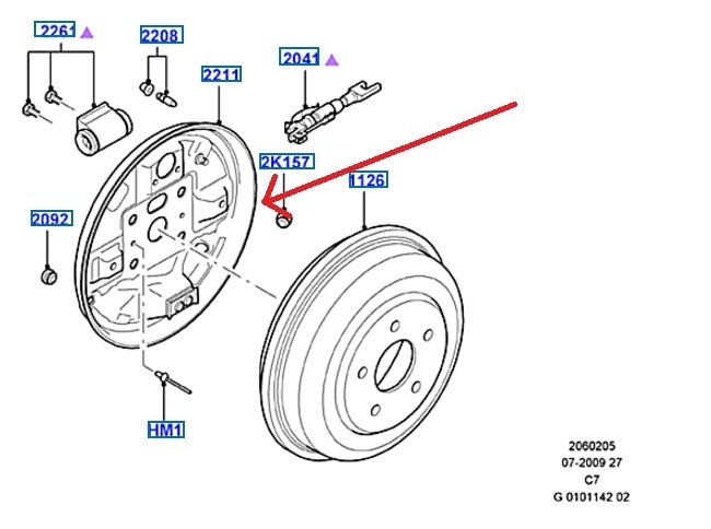 Тормозной щит барабанной колодки Ford Transit Connect  2004 1.8 Дизель Одесса
