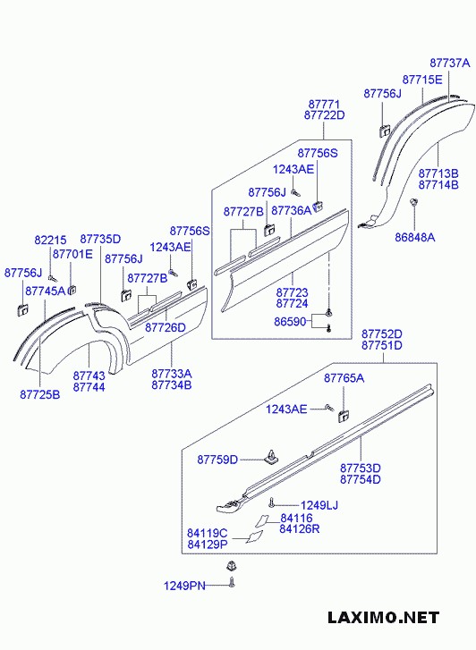 Молдинг крыла 877342E001   Hyundai Tucson