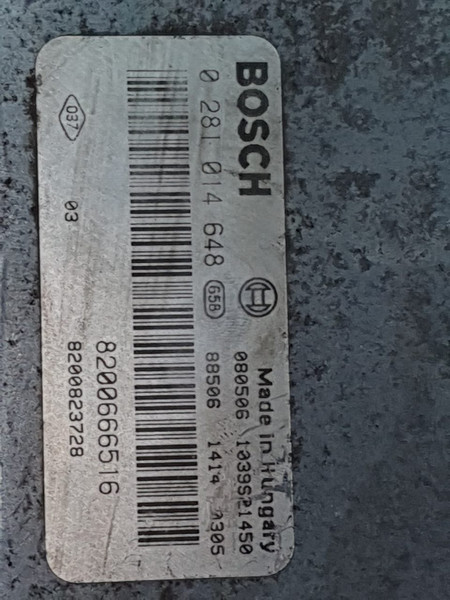 Електронний блок керування двигуном 0281014648   Opel Vivaro, Renault Trafic