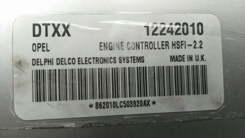 Блок циліндрів 12242010 HSFI 2   Opel Vectra