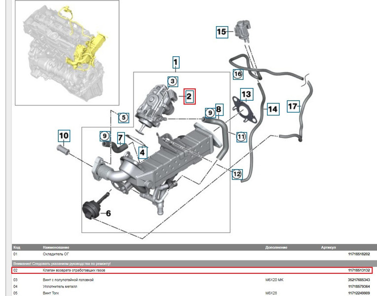 Клапан возврата / рециркуляции выхлопных газов (egr) BMW M4  2016 универсал 2.0 Дизель Киев