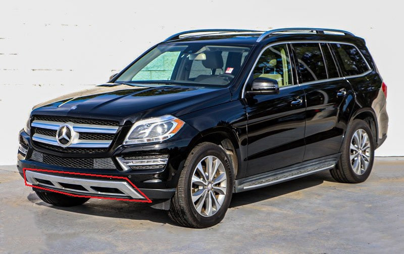 Нижняя накладка переднего бампера Mercedes GL-Class X166 2014 р.  3.5 л бензин Київ