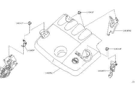 Крышка клапанов 14041-AW306   Nissan Primera