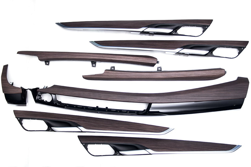 Комплект накладок салона из американского дуба BMW X5  2014 2.0 Дизель Каховка