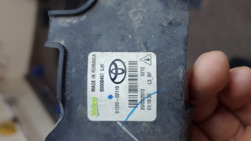 Противотуманка Toyota Avensis 2012 г.  1.8 л бензин