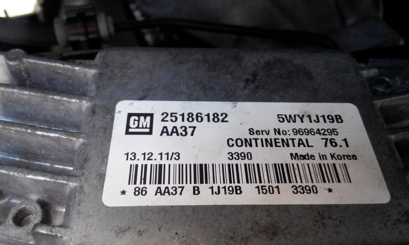 Электронный блок управления двигателем Chevrolet Cruze  2011 1.8 Бензин Нежин