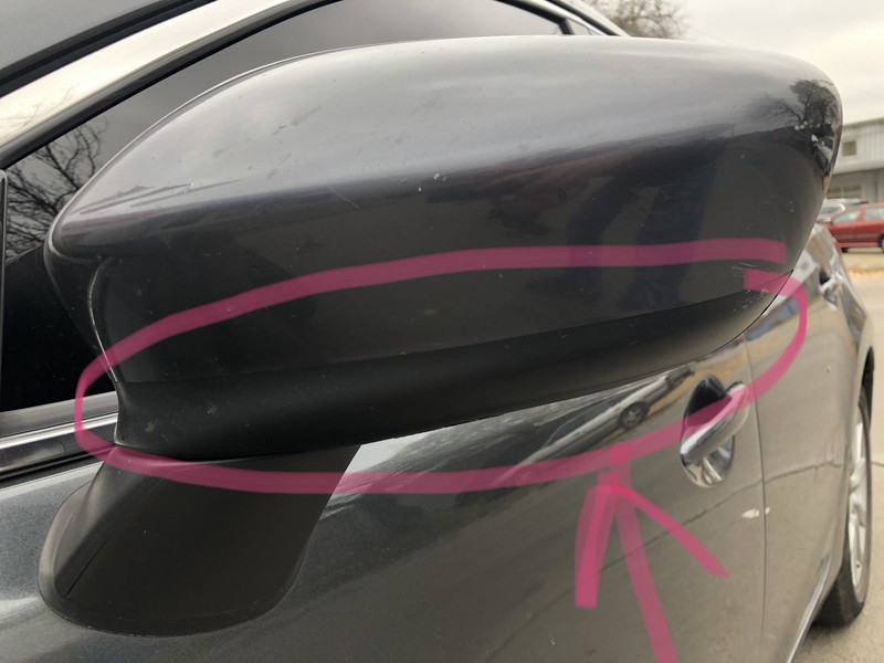 Крышка зеркала правого нижняя Mazda 6  2014 2.5 Бензин Днепр
