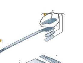 Заглушка на рейлінг Volkswagen Cross Polo  2009 Киев