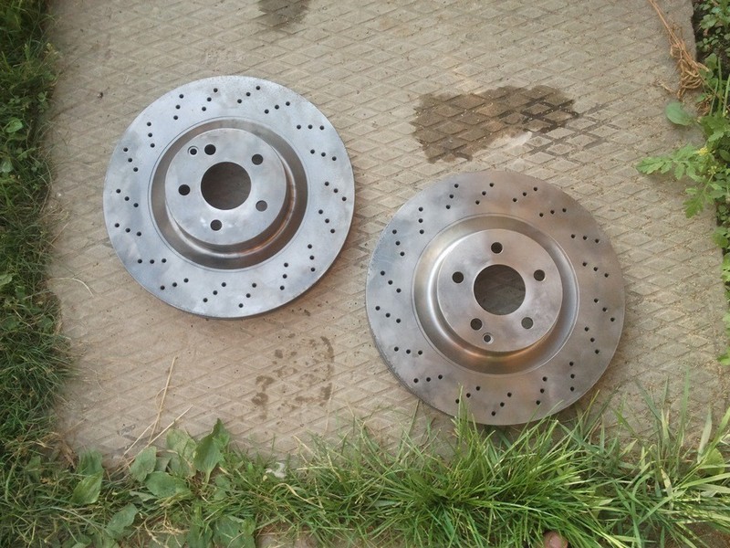 Перфорированные передние тормозные диски Porsche Panamera 4S 2011 4.8 Бензин Київ