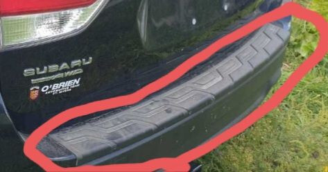 Накладка заднего бампера Subaru Forester SJ универсал 2015 г.  2.5 л бензин Чортков