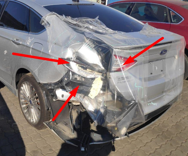 Задний стоп сигнал левый, кронштейн Ford Fusion  2014 2.0 Бензин Одесса