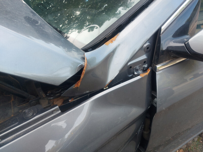 Левая стойка лобового стекла нижняя часть Hyundai Sonata 7  2018 2.4 Бензин Киев