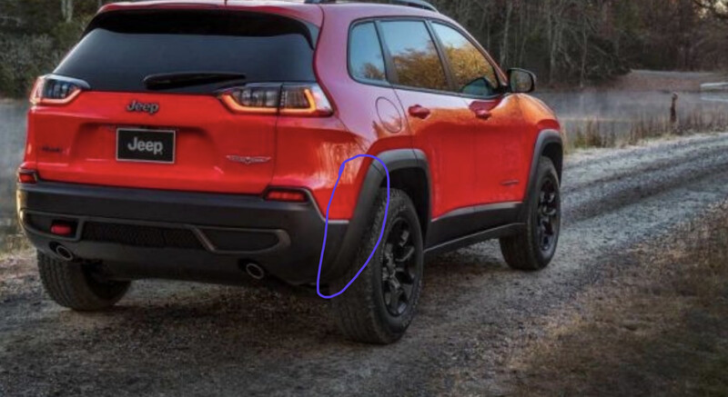 Накладка крыла Jeep Cherokee trailhawk 2019 3.2 Бензин Киев